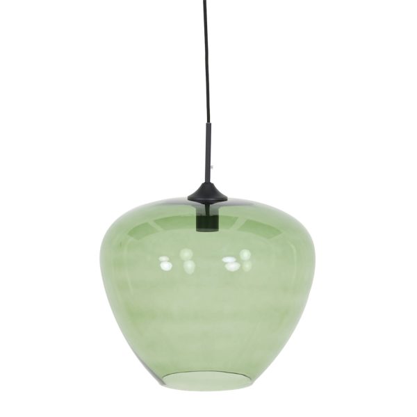 Light & Living Hanglamp Ø40x34 cm MAYSON glas groen-mat zwart