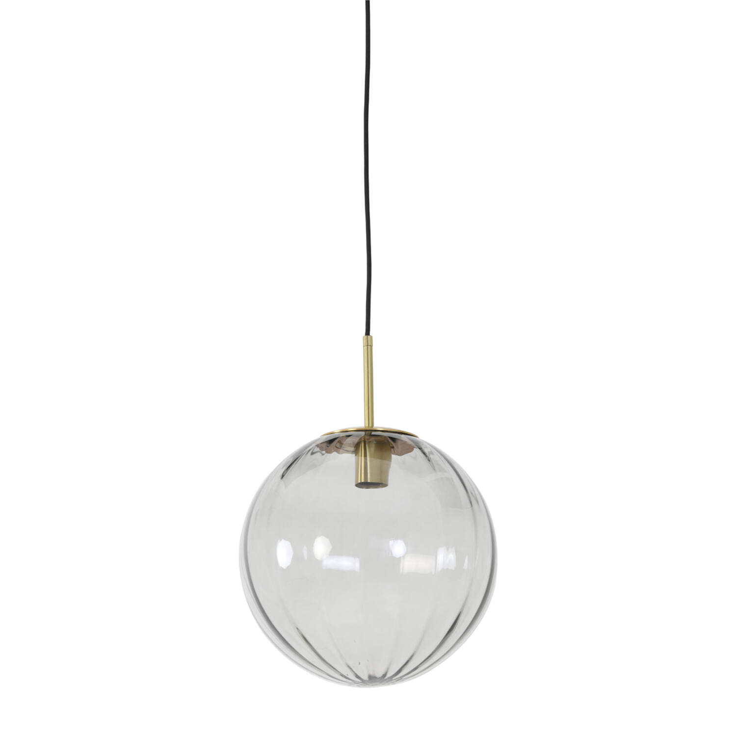 Light & Living Hanglamp Ø30 cm MAGDALA glas licht grijs+goud