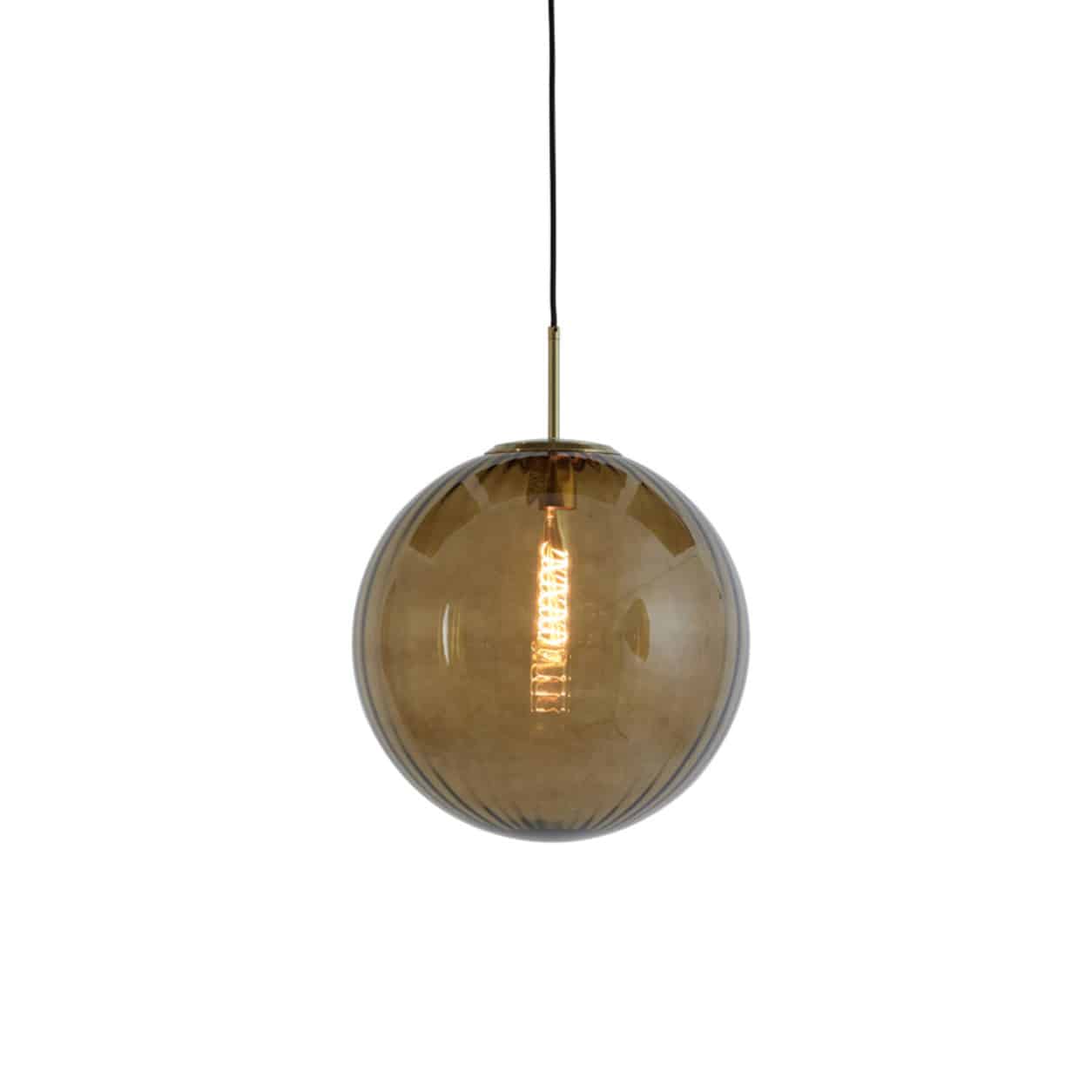 Light & Living Hanglamp Ø40 cm MAGDALA glas bruin+goud