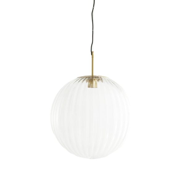 Light & Living Hanglamp Ø48 cm MAGDALA glas helder+goud