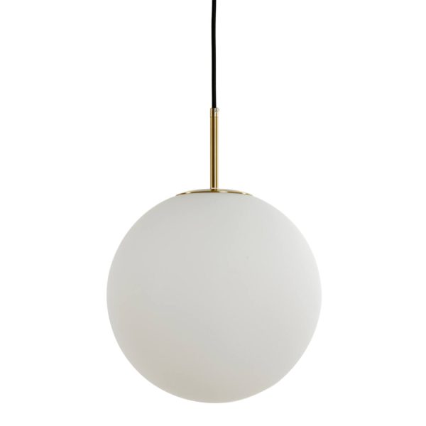 Light & Living Hanglamp Ø40 cm MEDINA antiek brons+glas mat wit