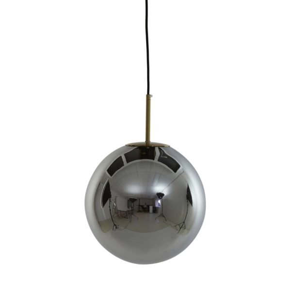 Light & Living Hanglamp Ø40 cm MEDINA antiek brons+smoke glas