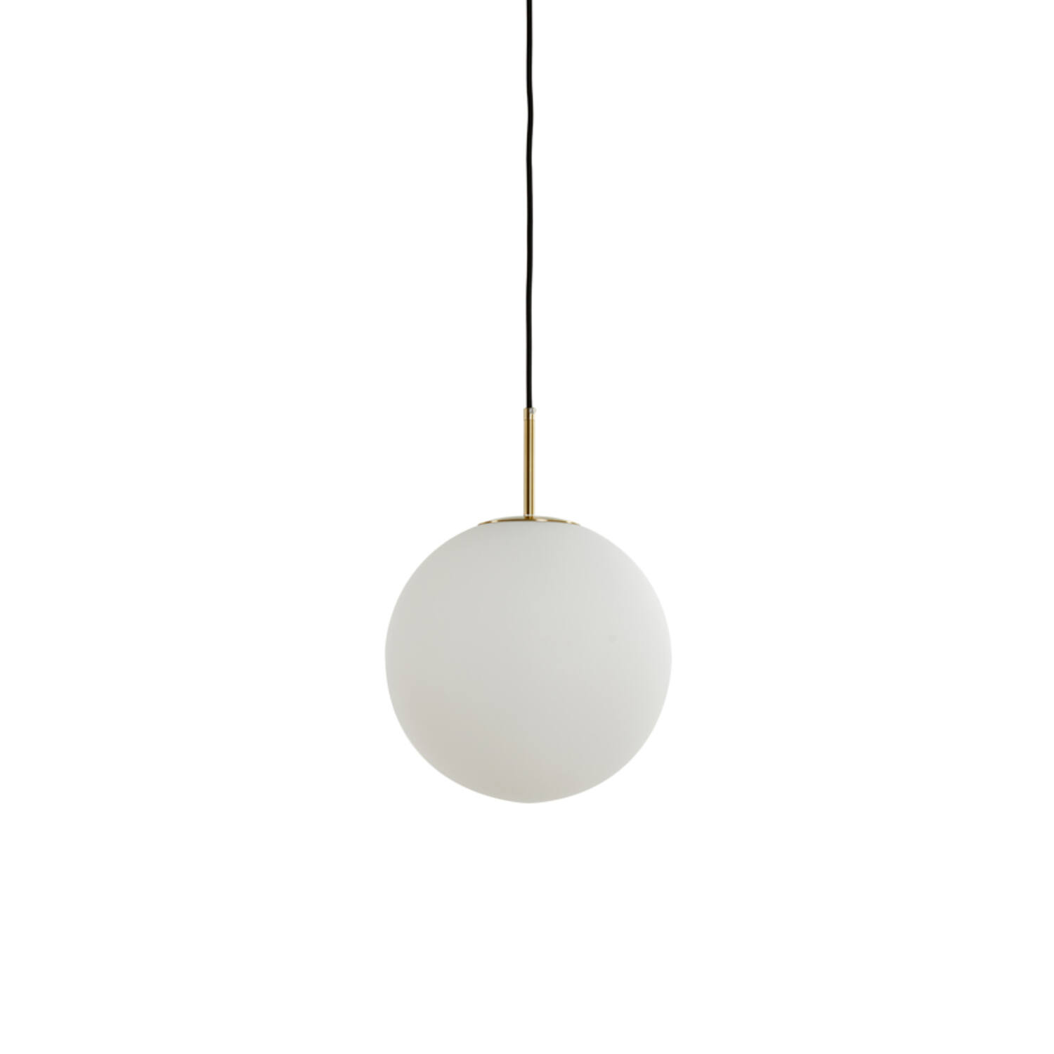 Light & Living Hanglamp Ø25 cm MEDINA antiek brons+glas mat wit