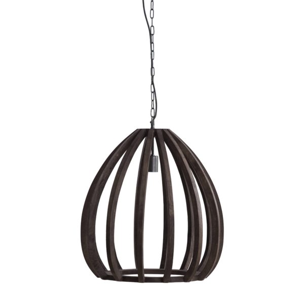 Light & Living Hanglamp Ø50x54 cm BARSIA hout donker bruin