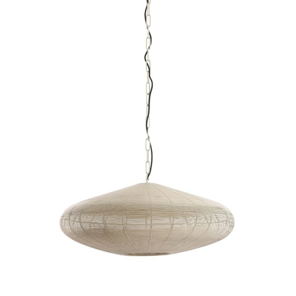 Light & Living Hanglamp Ø60x23 cm BAHOTO mat crème