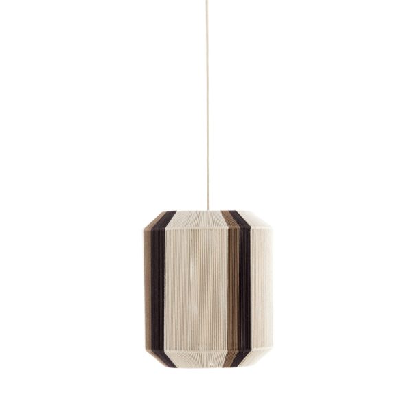 Light & Living Hanglamp Ø36x43 cm KOZANA crème+donker bruin
