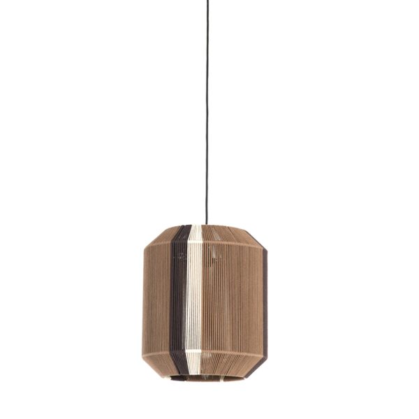 Light & Living Hanglamp Ø36x43 cm KOZANA bruin+crème+donker bruin