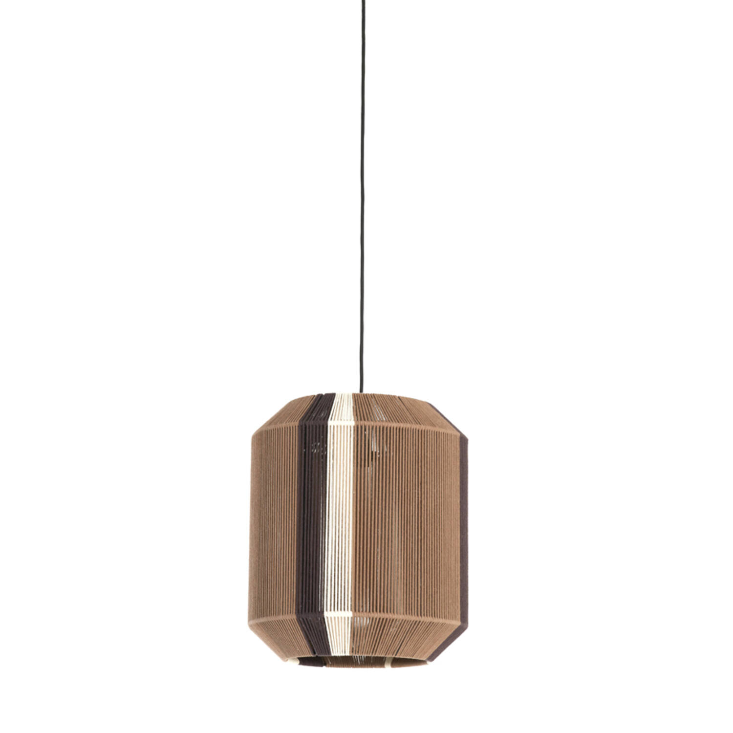 Light & Living Hanglamp Ø36x43 cm KOZANA bruin+crème+donker bruin