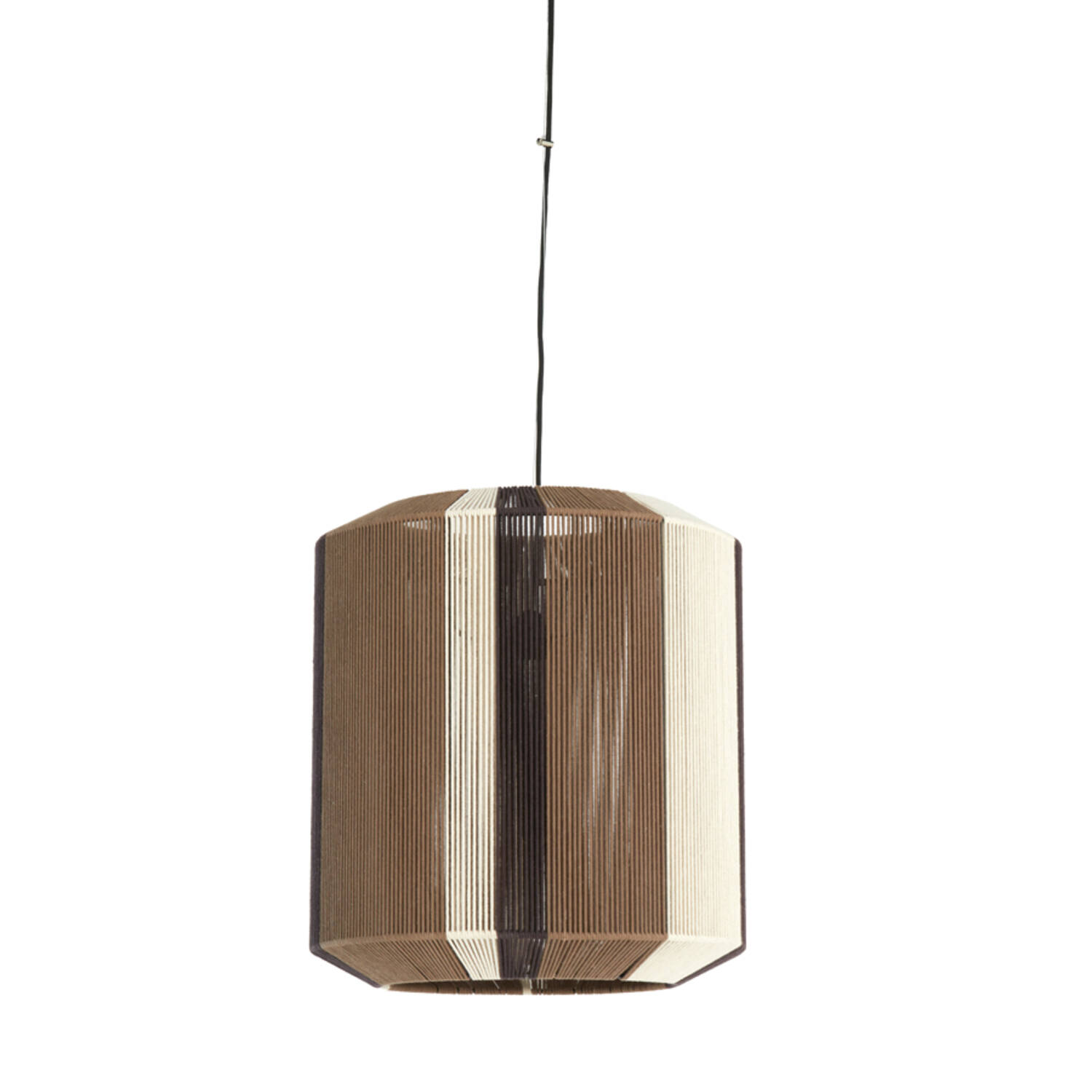Light & Living Hanglamp Ø48x55 cm KOZANA bruin+crème+donker bruin