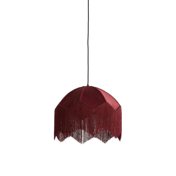 Light & Living Hanglamp Ø40x33 cm MALACIA velvet bordeaux