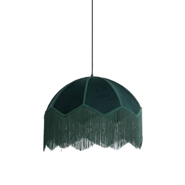 Light & Living Hanglamp Ø50x38 cm MALACIA velvet groen
