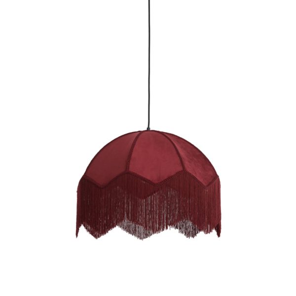 Light & Living Hanglamp Ø60x41 cm MALACIA velvet bordeaux