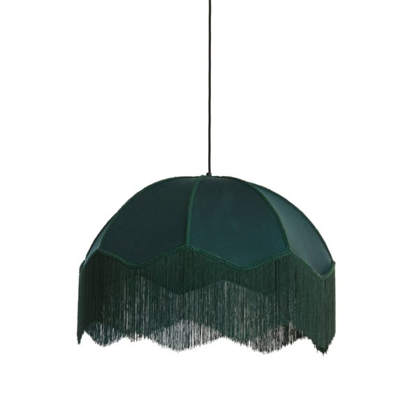 Light & Living Hanglamp Ø60x41 cm MALACIA velvet groen