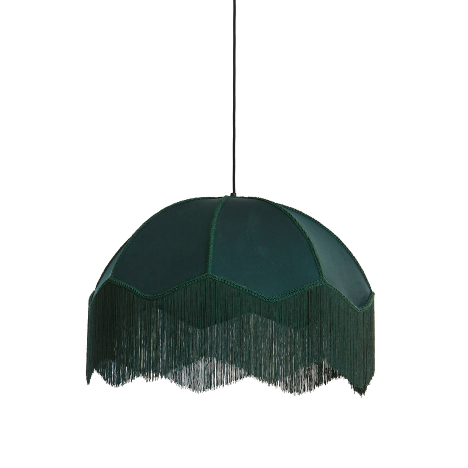 Light & Living Hanglamp Ø60x41 cm MALACIA velvet groen