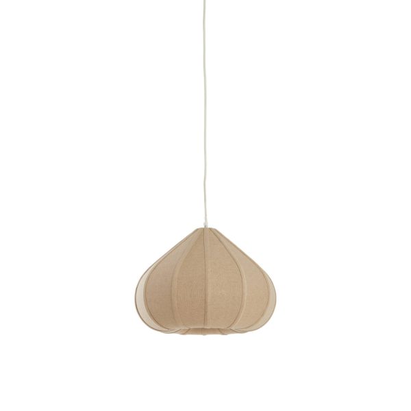 Light & Living Hanglamp Ø40x28,5 cm ZUBEDA linnen naturel