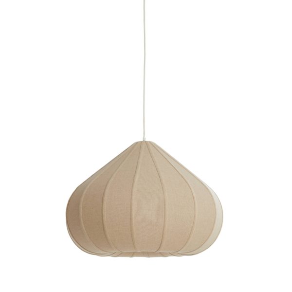 Light & Living Hanglamp Ø60x42,5 cm ZUBEDA linnen naturel