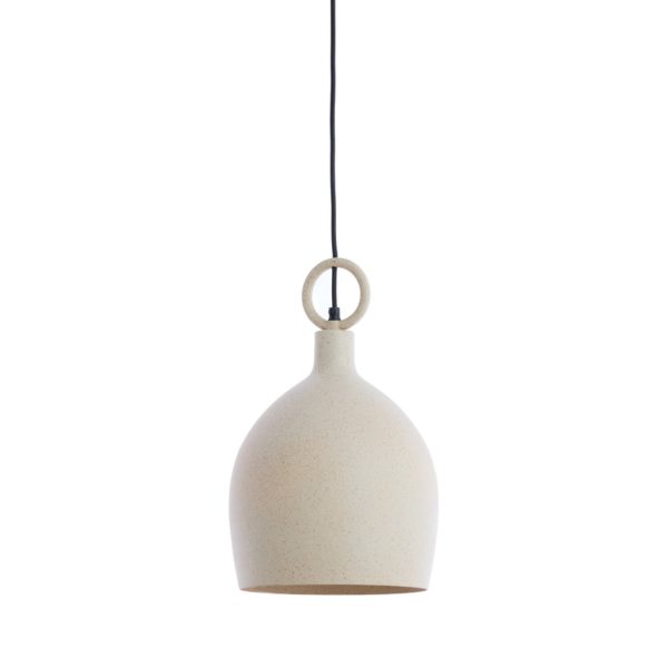 Light & Living Hanglamp Ø24x39 cm ROSERO zand+licht bruin gespikkeld
