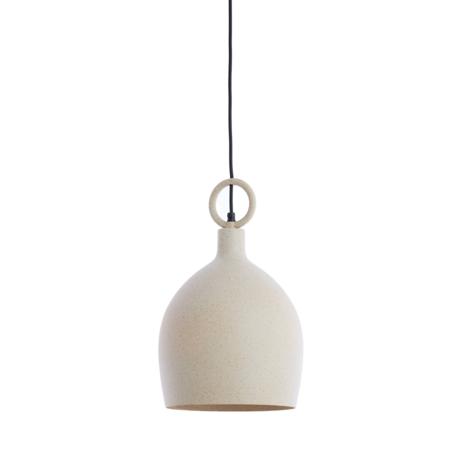 Light & Living Hanglamp Ø24x39 cm ROSERO zand+licht bruin gespikkeld