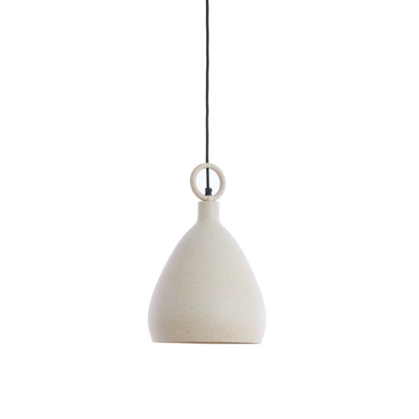 Light & Living Hanglamp Ø24x37 cm RISARI zand+licht bruin gespikkeld