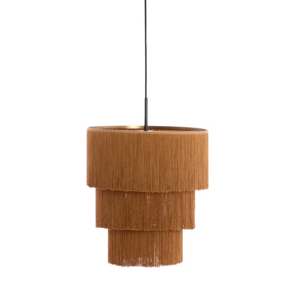 Light & Living Hanglamp 3L Ø45x50 cm MALAIKA bruin