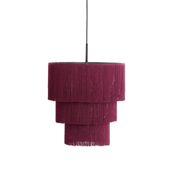 Light & Living Hanglamp 3L Ø45x50 cm MALAIKA donker paars