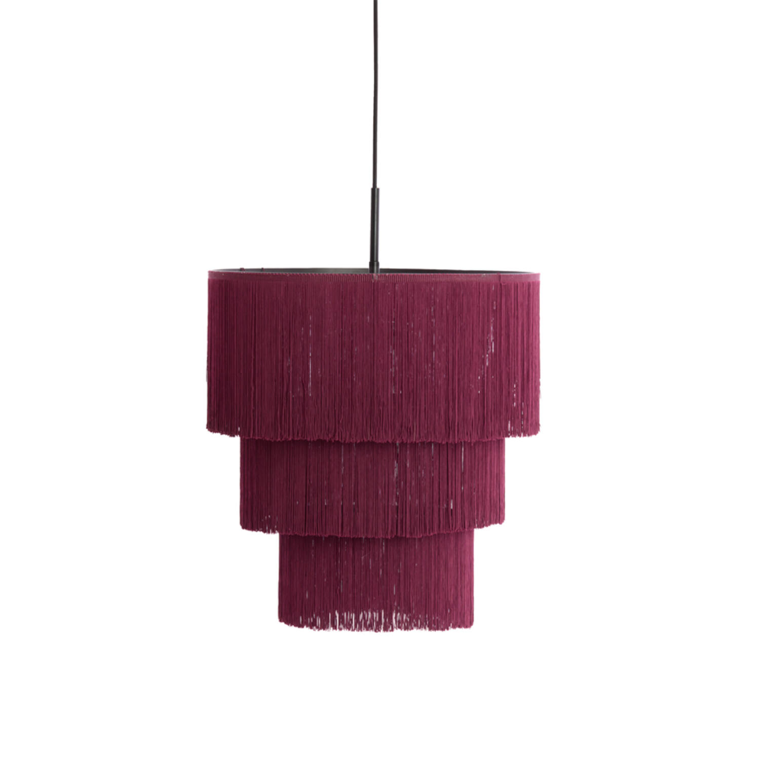 Light & Living Hanglamp 3L Ø45x50 cm MALAIKA donker paars