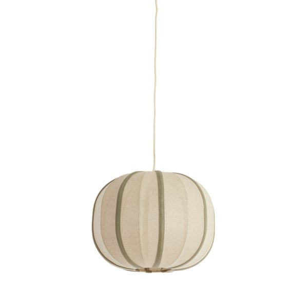 Light & Living Hanglamp Ø40x30 cm ESMIRIA naturel+olijf groen