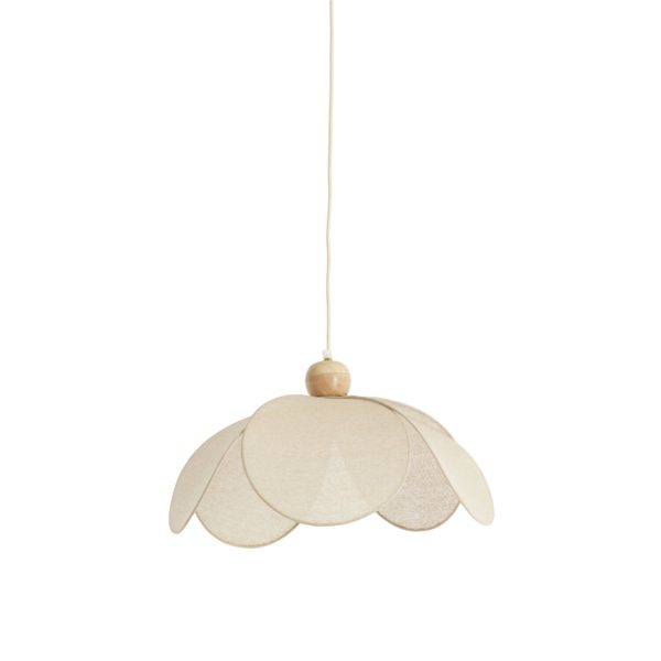 Light & Living Hanglamp Ø50x28 cm LAVRIRIA naturel+hout