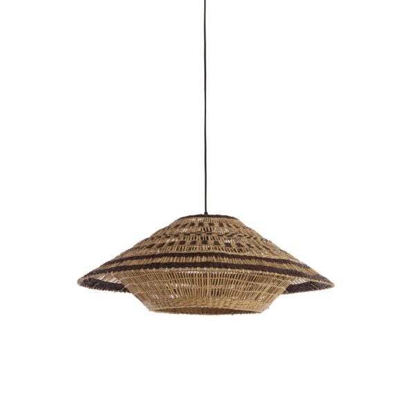 Light & Living Hanglamp Ø80x30 cm OWANA zeegras naturel+bruin