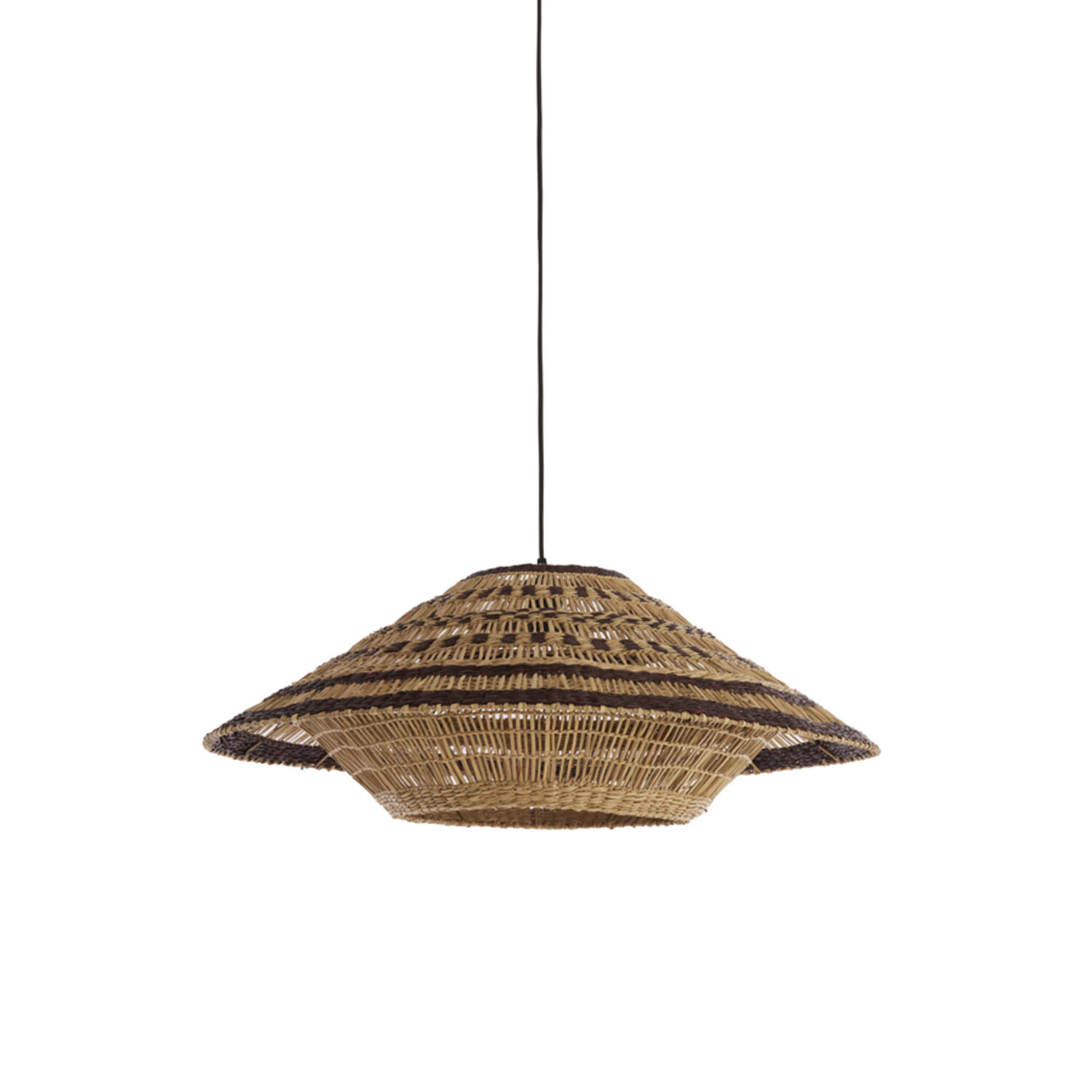 Light & Living Hanglamp Ø80x30 cm OWANA zeegras naturel+bruin