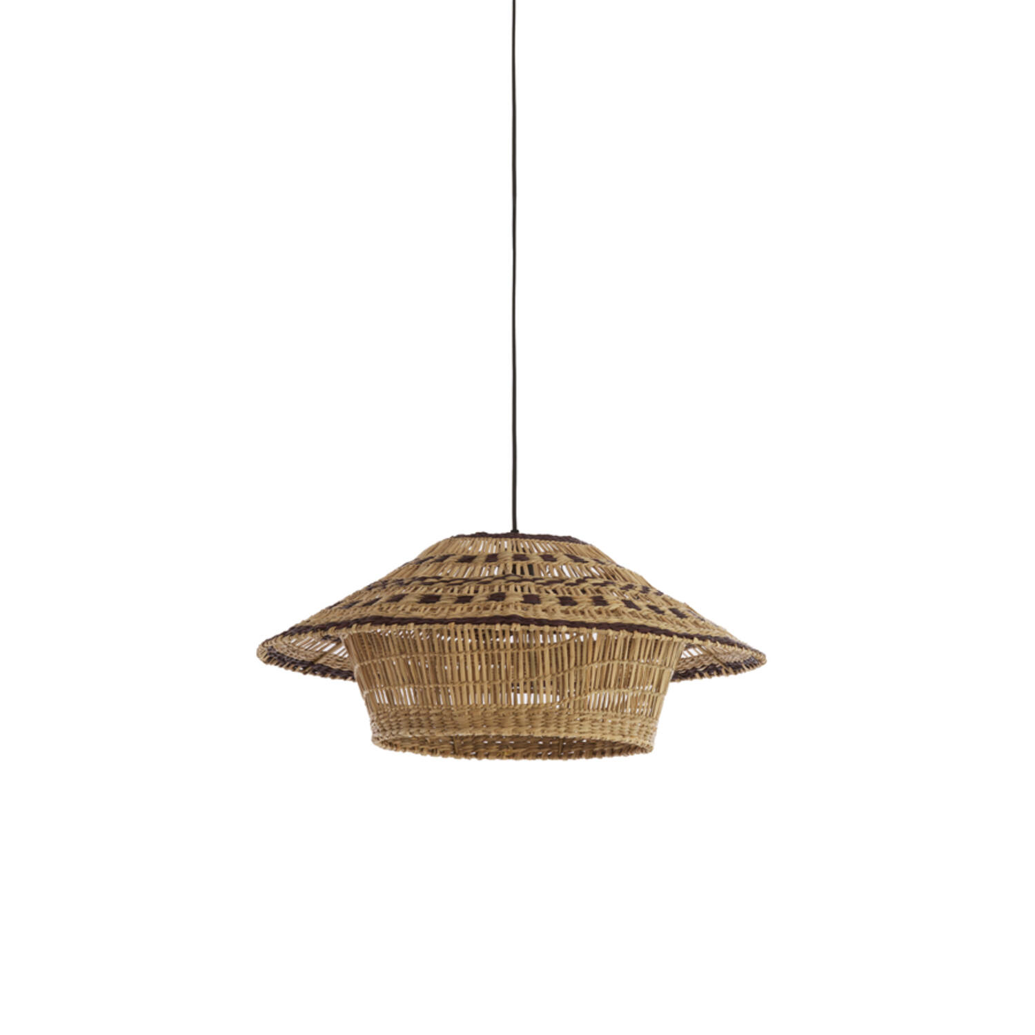 Light & Living Hanglamp Ø64x26 cm OWANA zeegras naturel+bruin