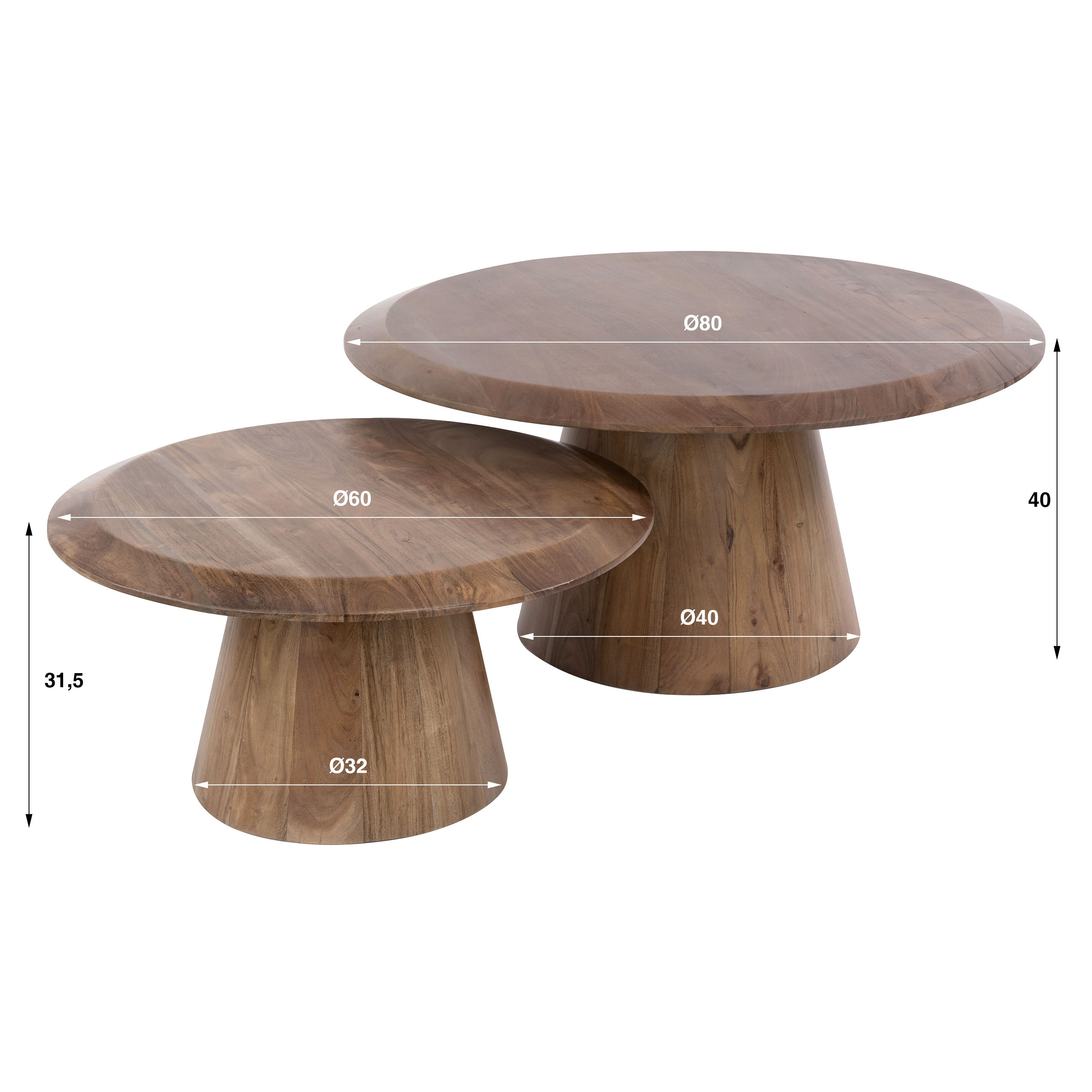 Zijlstra Salontafel Rona set/2