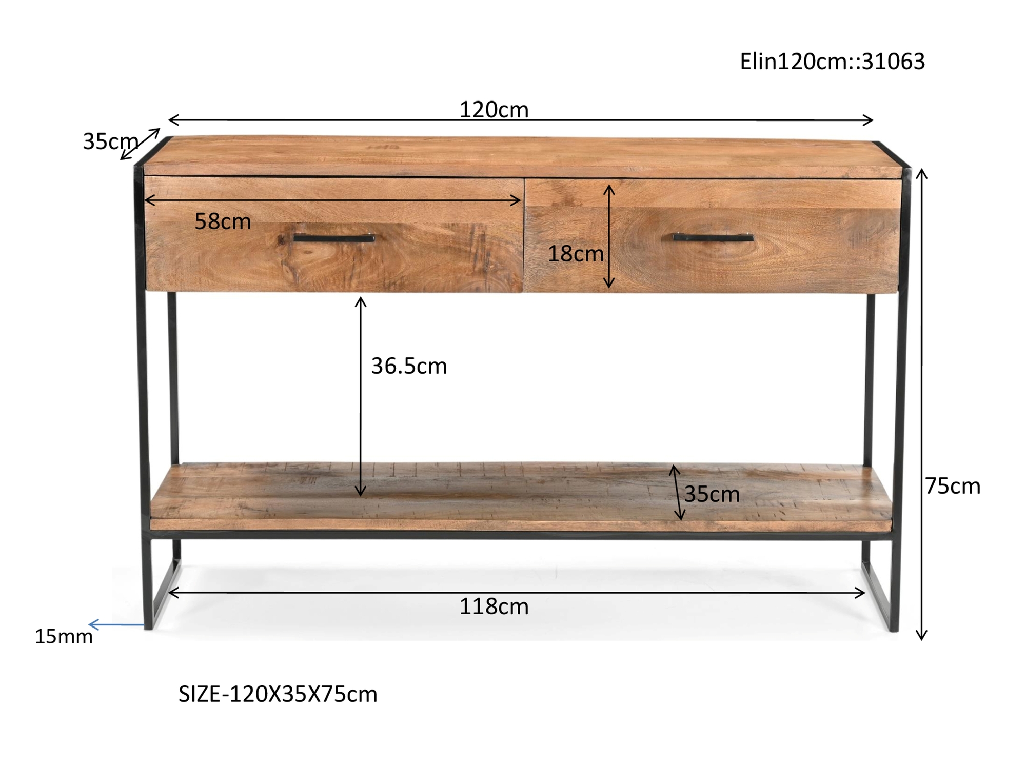 Livingfurn Elin 120cm