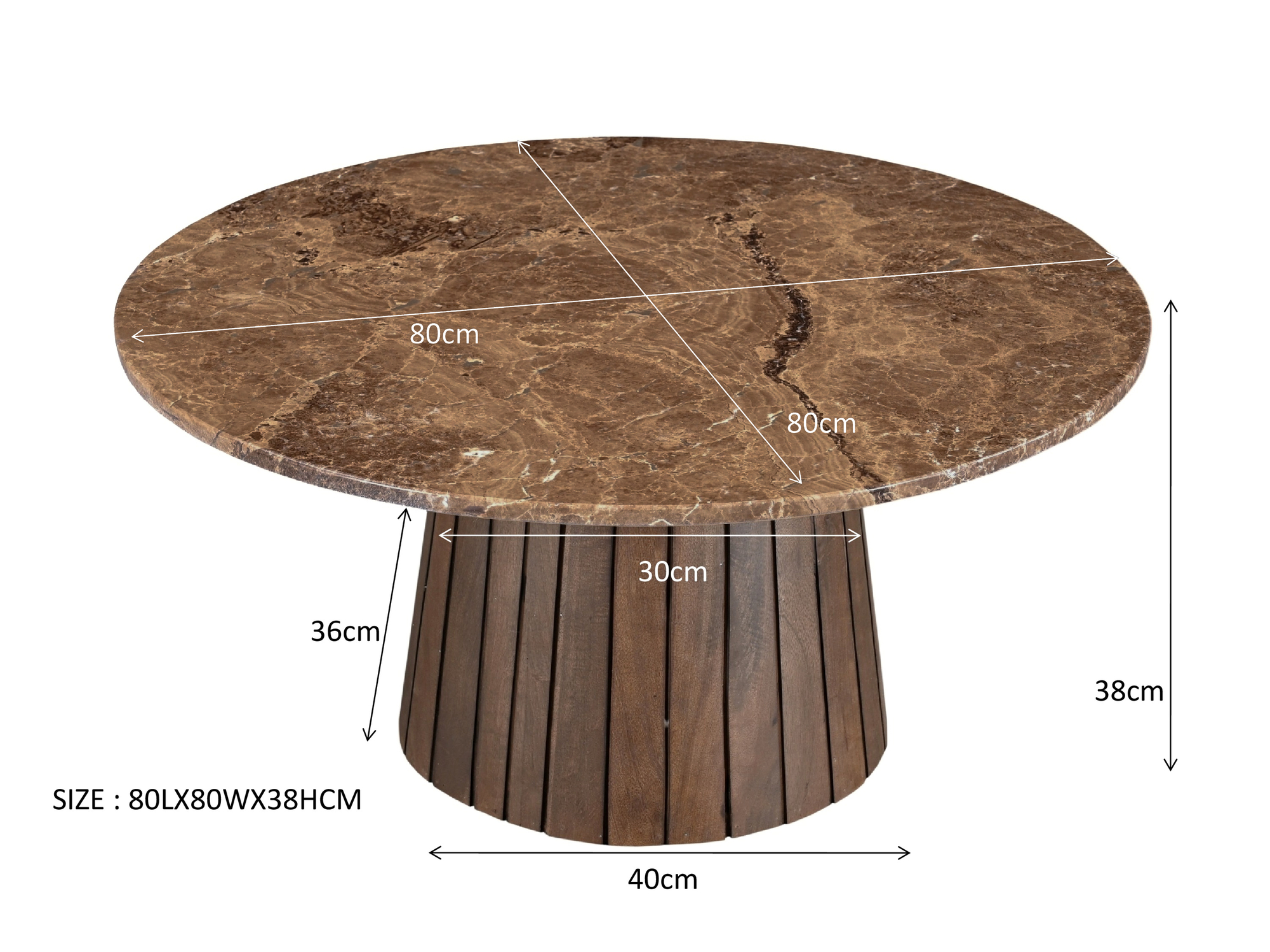 Livingfurn Brix Emperador 80cm