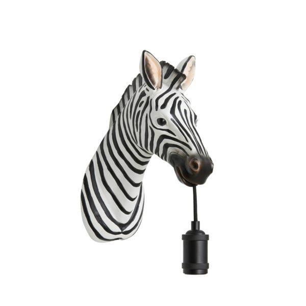 Light & Living Wandlamp 34,5x16x24,5 cm ZEBRA zwart-wit
