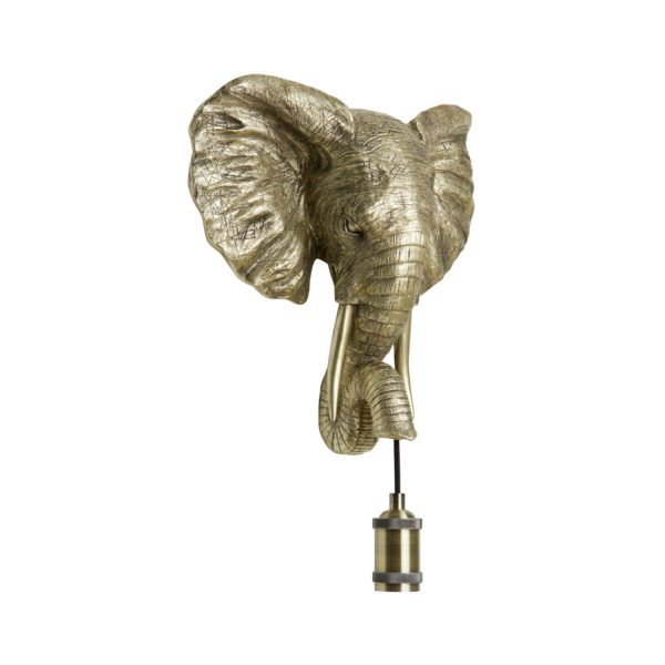 Light & Living Wandlamp 35x13x36 cm ELEPHANT licht goud