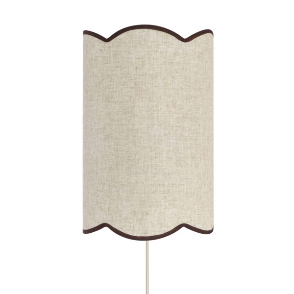 Light & Living Wandlamp 26x15,5x40 cm VYANA linnen naturel+donker bruin