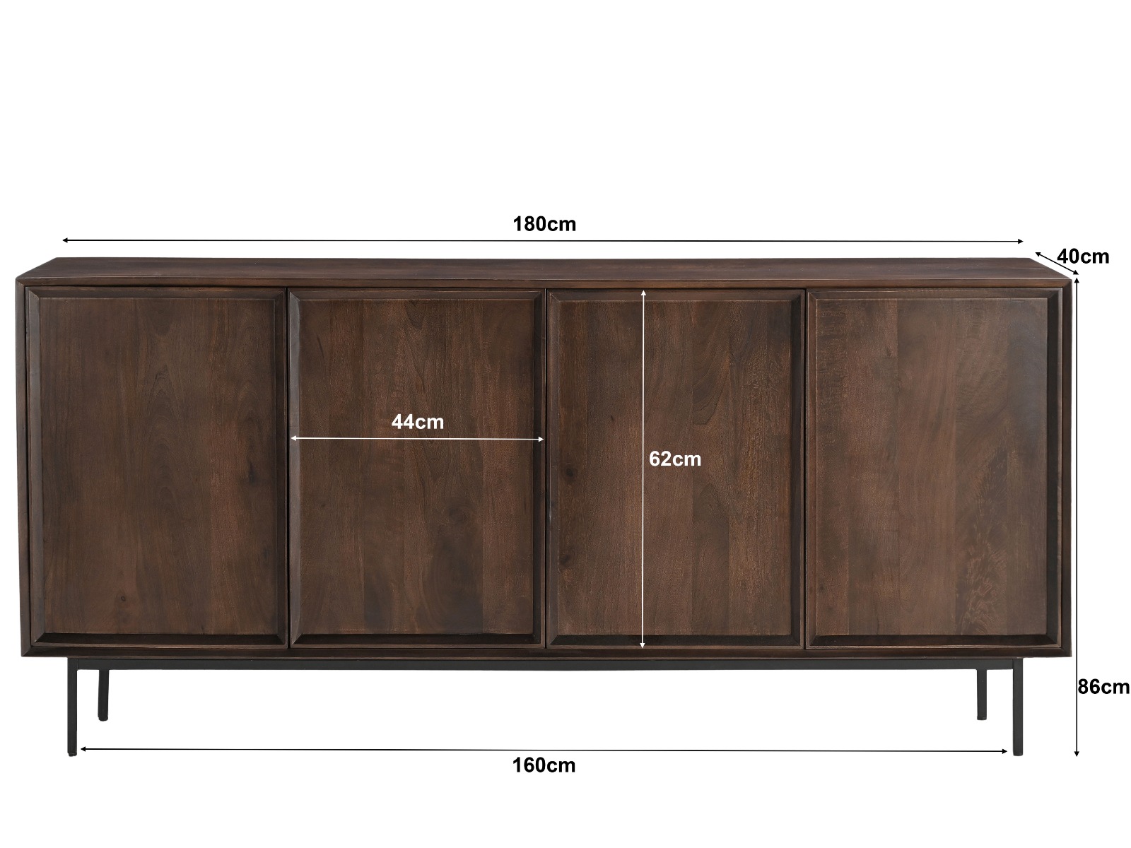 Livingfurn Ravenstein Brown 180cm