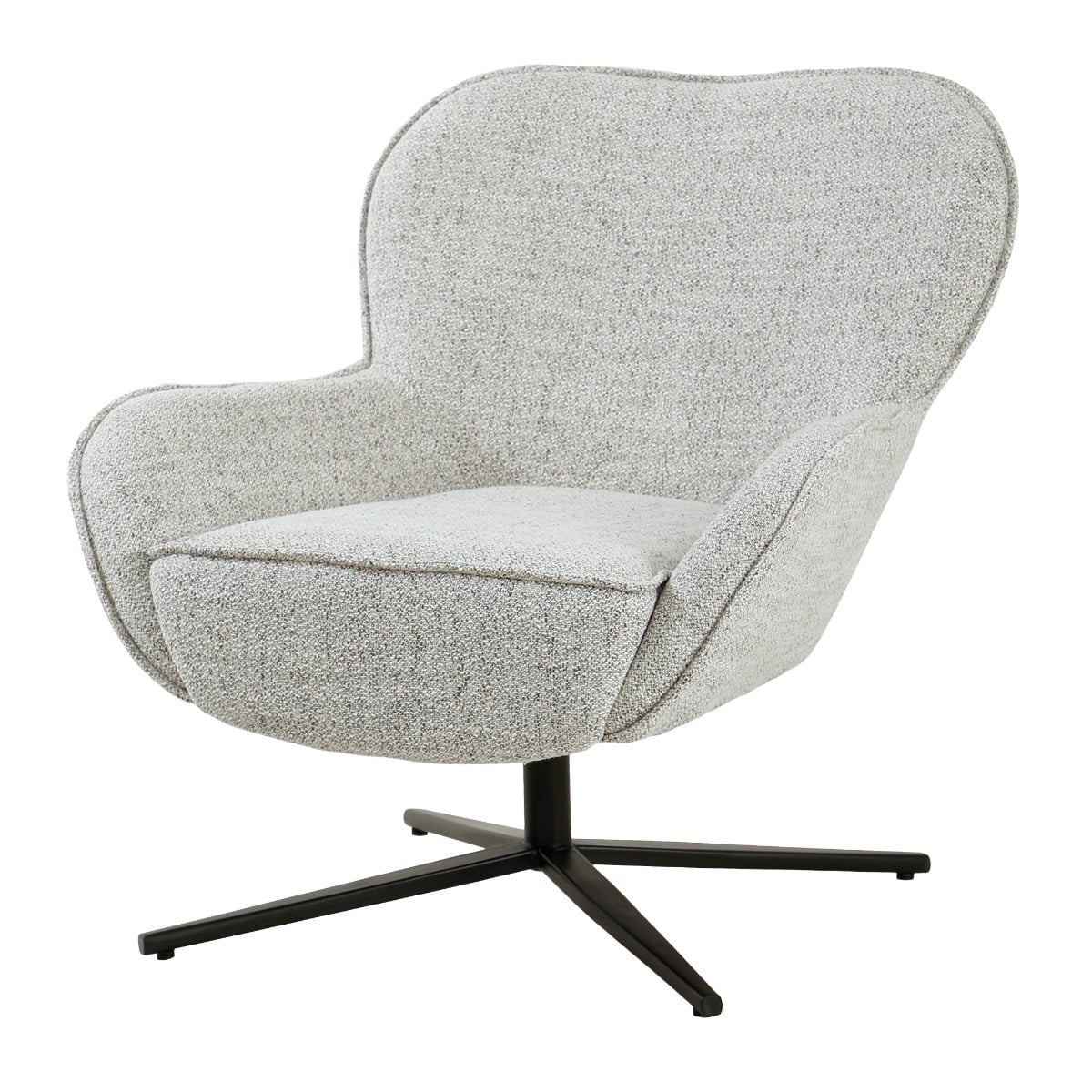 Livingfurn fauteuil Sven draaibaar met arm Bisque Oasis