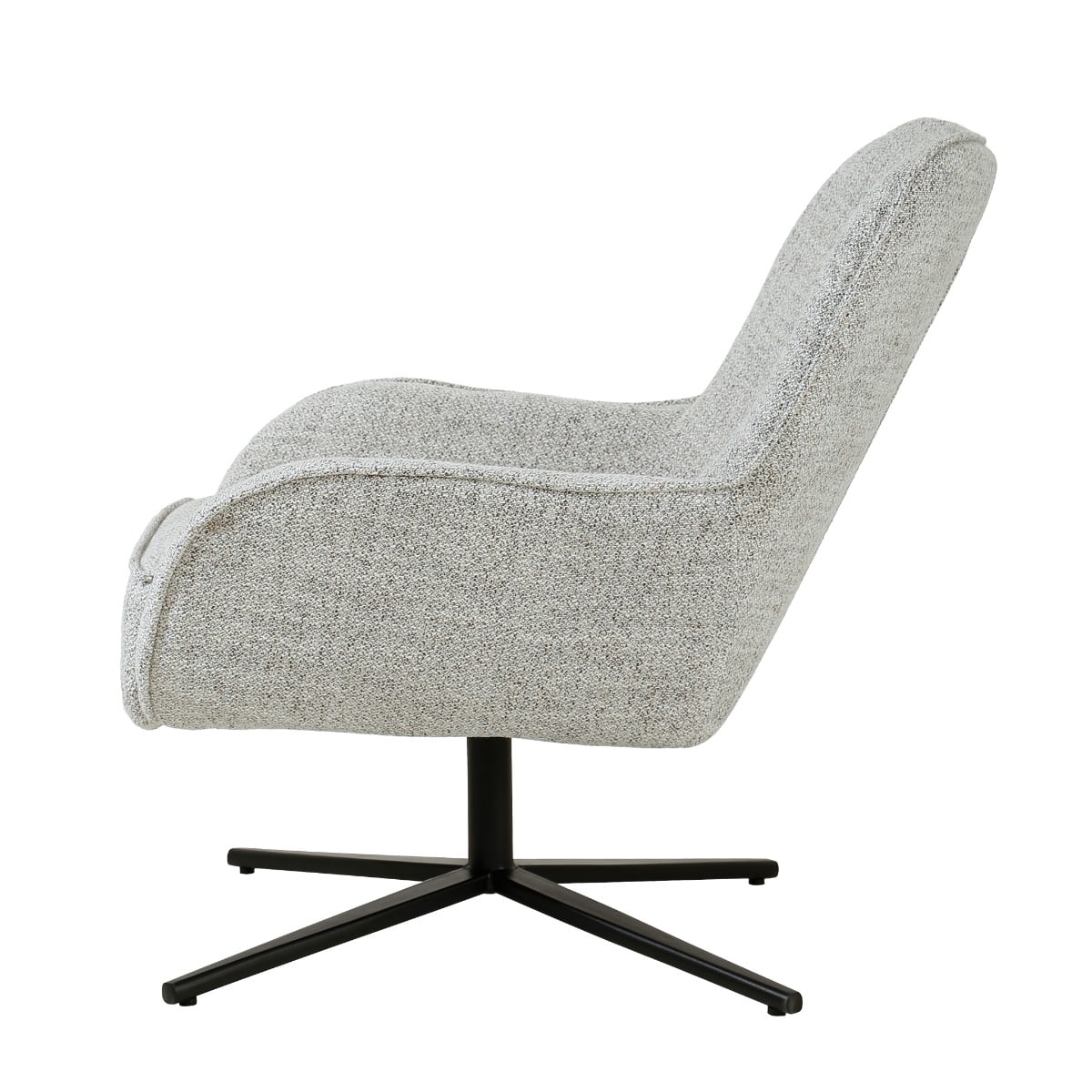 Livingfurn fauteuil Sven draaibaar met arm Bisque Oasis