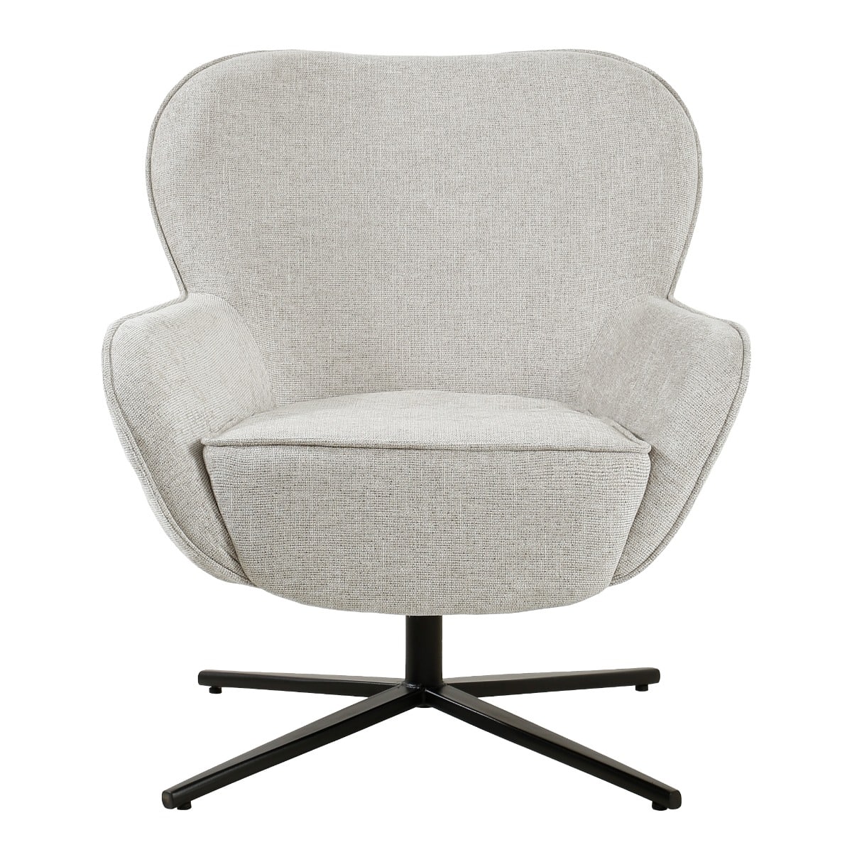 Livingfurn fauteuil Sven draaibaar met arm Toffee