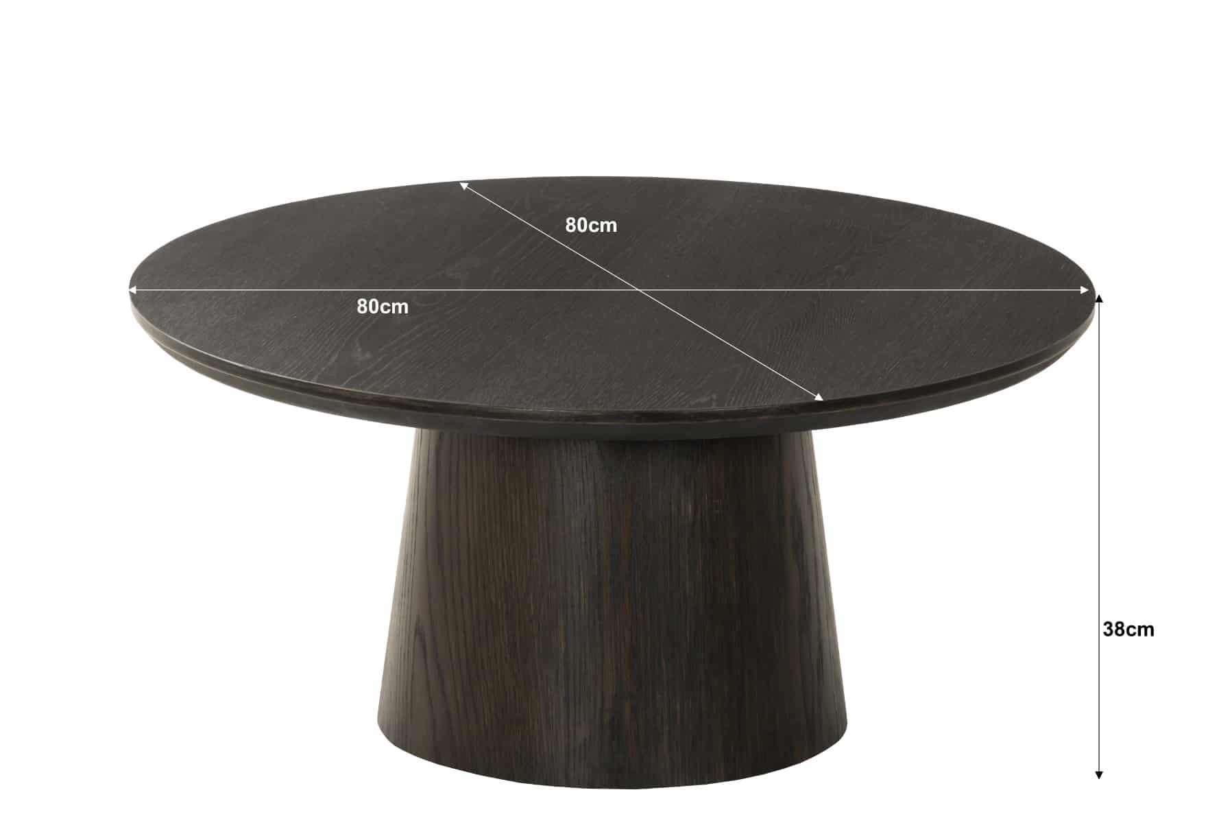 Livingfurn salontafel Novero Espresso 80cm