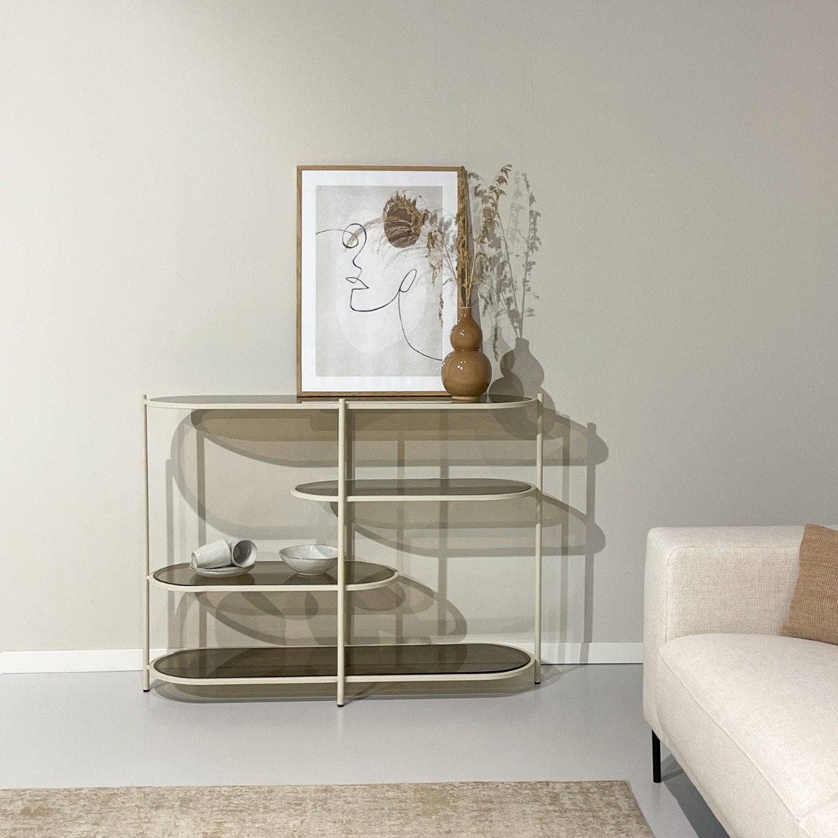 Livingfurn Brix Jill Off White 90cm