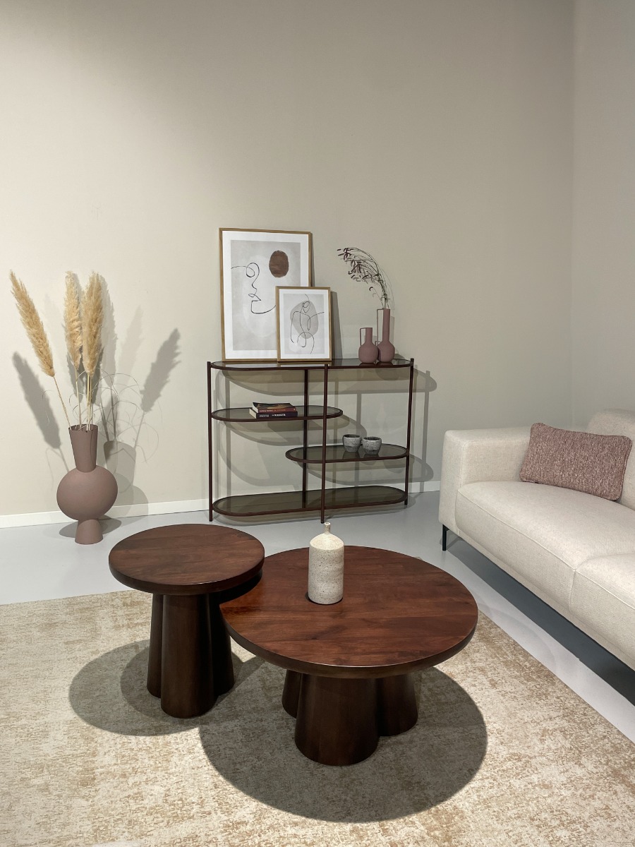 Livingfurn Brix Jill Burgundy 90cm