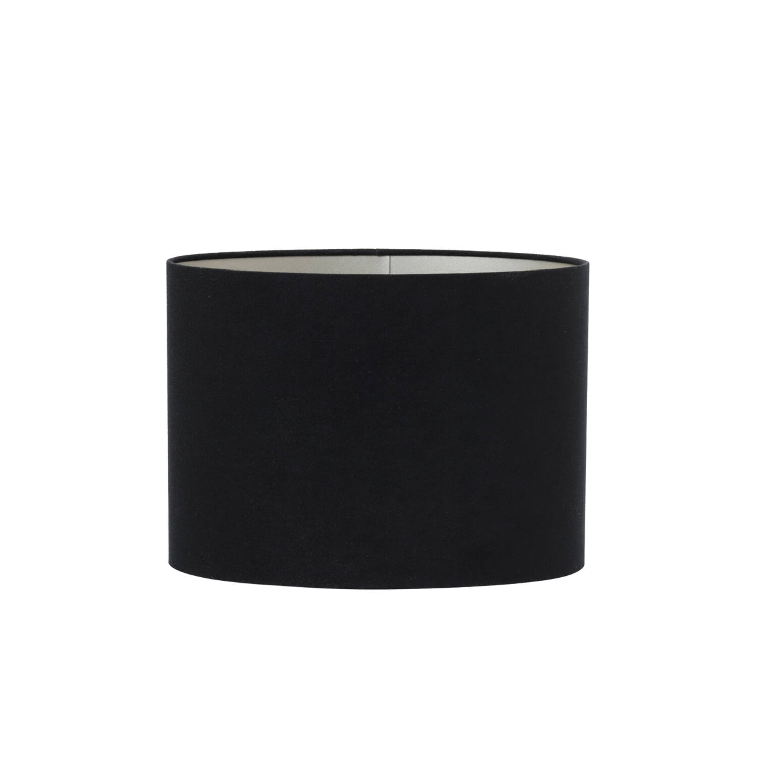 Light & Living Kap ovaal recht smal 38-17,5-28 cm VELOURS zwart-taupe