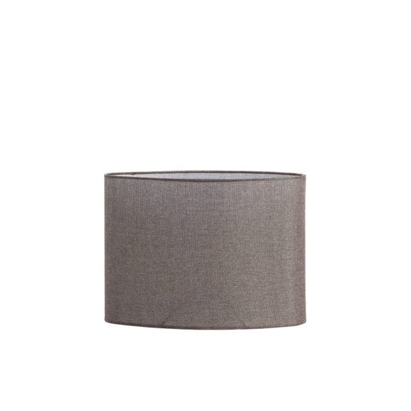 Light & Living Kap ovaal 38-17,5-28 cm BRANFO linnen donker bruin