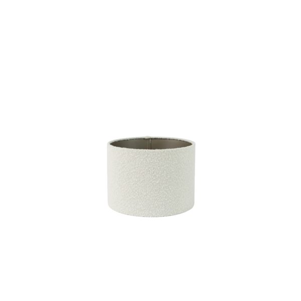 Light & Living Kap cilinder 25-25-18 cm BOUCLE wit