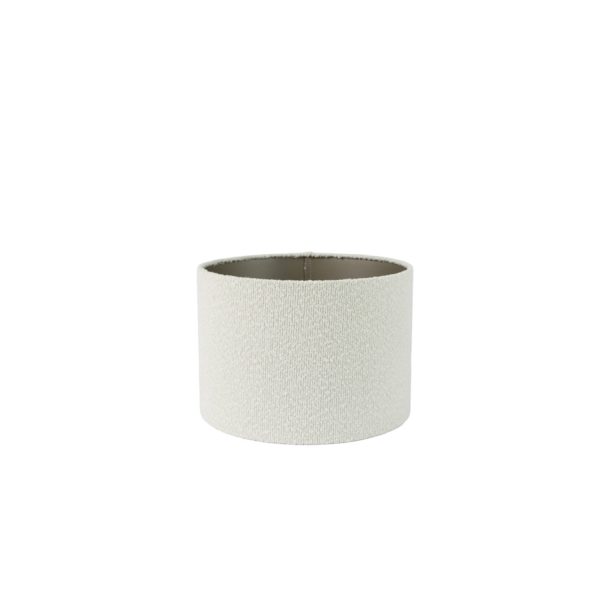 Light & Living Kap cilinder 30-30-21 cm BOUCLE wit