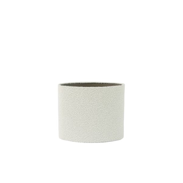 Light & Living Kap ovaal recht smal 30-15-25 cm BOUCLE wit