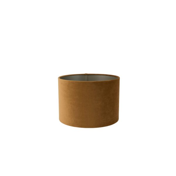 Light & Living Kap cilinder 30-30-21 cm VELOURS cognac